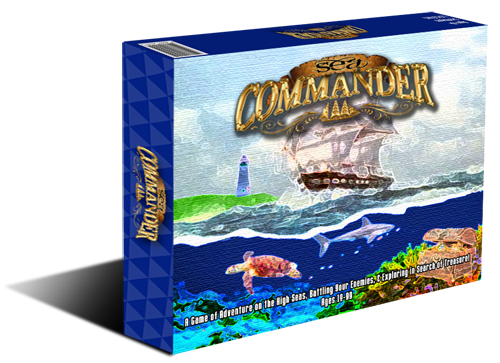 Sea Commander Game Box Mock-Up